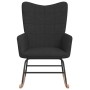 Silla mecedora de tela negra de vidaXL, Mecedoras - Ref: Foro24-328013, Precio: 122,88 €, Descuento: %