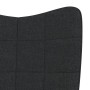 Silla mecedora de tela negra de vidaXL, Mecedoras - Ref: Foro24-328013, Precio: 122,88 €, Descuento: %