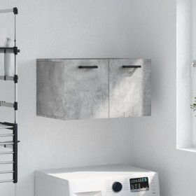 Armario de pared madera ingeniería gris hormigón 60x36,5x35 cm Armario de pared madera ingeniería gris hormigón 60x36,5x35 cm