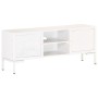 Massives Mangoholz TV-Möbel in Weiß 115x30x46 cm von vidaXL, TV-Möbel - Ref: Foro24-323580, Preis: 106,64 €, Rabatt: %