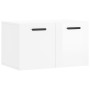 Armario pared madera contrachapada blanco brillo 60x36,5x35 cm