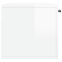 Armario pared madera contrachapada blanco brillo 60x36,5x35 cm