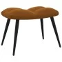 Brown velvet relaxation chair with footrest by vidaXL, Armchairs - Ref: Foro24-328092, Price: 146,12 €, Discount: %