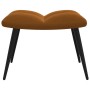 Brauner Samt-Entspannungssessel mit Fußstütze von vidaXL, Sessel - Ref: Foro24-328092, Preis: 110,99 €, Rabatt: %