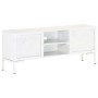 Massives Mangoholz TV-Möbel in Weiß 115x30x46 cm von vidaXL, TV-Möbel - Ref: Foro24-323580, Preis: 106,64 €, Rabatt: %
