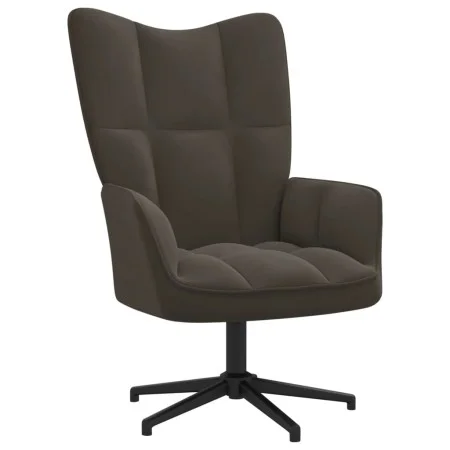 Sillón de relax de terciopelo gris oscuro de vidaXL, Sillones - Ref: Foro24-328096, Precio: 141,11 €, Descuento: %