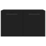 Armario de pared madera de ingeniería negro 60x36,5x35 cm