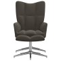 Entspannungsstuhl mit dunkelgrauem Samthocker von vidaXL, Sessel - Ref: Foro24-328129, Preis: 152,74 €, Rabatt: %