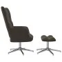 Relaxation chair with dark gray velvet stool by vidaXL, Armchairs - Ref: Foro24-328129, Price: 152,08 €, Discount: %