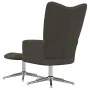 Relaxation chair with dark gray velvet stool by vidaXL, Armchairs - Ref: Foro24-328129, Price: 152,08 €, Discount: %