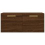 Armario de pared madera ingeniería marrón roble 80x36,5x35 cm