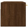 Armario de pared madera ingeniería marrón roble 80x36,5x35 cm