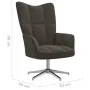 Relaxation chair with dark gray velvet stool by vidaXL, Armchairs - Ref: Foro24-328129, Price: 152,08 €, Discount: %