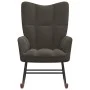 Dark Gray Velvet Rocking Chair by vidaXL, Rocking chairs - Ref: Foro24-328140, Price: 119,73 €, Discount: %