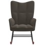 Dunkelgrauer Schaukelstuhl aus Samt von vidaXL, Schaukelstühle - Ref: Foro24-328140, Preis: 119,94 €, Rabatt: %