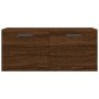 Armario de pared madera ingeniería marrón roble 80x36,5x35 cm