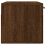 Armario de pared madera ingeniería marrón roble 80x36,5x35 cm