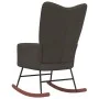 Dark Gray Velvet Rocking Chair by vidaXL, Rocking chairs - Ref: Foro24-328140, Price: 119,73 €, Discount: %