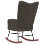 Dunkelgrauer Schaukelstuhl aus Samt von vidaXL, Schaukelstühle - Ref: Foro24-328140, Preis: 119,94 €, Rabatt: %