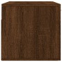 Armario de pared madera ingeniería marrón roble 80x36,5x35 cm