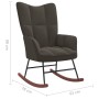 Dunkelgrauer Schaukelstuhl aus Samt von vidaXL, Schaukelstühle - Ref: Foro24-328140, Preis: 119,94 €, Rabatt: %