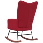 Silla mecedora de terciopelo rojo vino tinto de vidaXL, Mecedoras - Ref: Foro24-328144, Precio: 119,52 €, Descuento: %