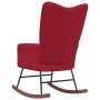 Silla mecedora de terciopelo rojo vino tinto de vidaXL, Mecedoras - Ref: Foro24-328144, Precio: 117,82 €, Descuento: %