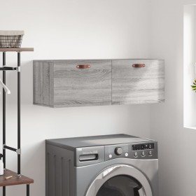 Armario de pared madera ingeniería gris Sonoma 100x36,5x35 cm Armario de pared madera ingeniería gris Sonoma 100x36,5x35 cm