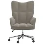 Silla de relajación de terciopelo gris claro de vidaXL, Sillones - Ref: Foro24-328161, Precio: 115,60 €, Descuento: %