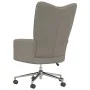 Silla de relajación de terciopelo gris claro de vidaXL, Sillones - Ref: Foro24-328161, Precio: 115,60 €, Descuento: %