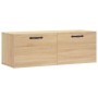 Armario de pared madera ingeniería roble Sonoma 100x36,5x35 cm