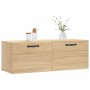 Armario de pared madera ingeniería roble Sonoma 100x36,5x35 cm