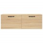 Armario de pared madera ingeniería roble Sonoma 100x36,5x35 cm
