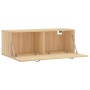 Armario de pared madera ingeniería roble Sonoma 100x36,5x35 cm