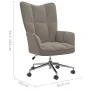 Silla de relajación de terciopelo gris claro de vidaXL, Sillones - Ref: Foro24-328161, Precio: 115,60 €, Descuento: %