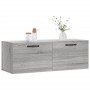Armario de pared madera ingeniería gris Sonoma 100x36,5x35 cm