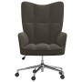 Silla de relajación de terciopelo gris oscuro de vidaXL, Sillones - Ref: Foro24-328162, Precio: 111,15 €, Descuento: %