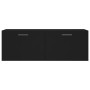 Armario de pared madera de ingeniería negro 100x36,5x35 cm