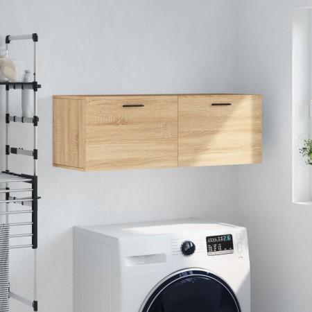 Armario de pared madera ingeniería roble Sonoma 100x36,5x35 cm