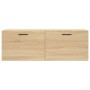 Armario de pared madera ingeniería roble Sonoma 100x36,5x35 cm