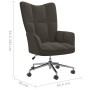 Silla de relajación de terciopelo gris oscuro de vidaXL, Sillones - Ref: Foro24-328162, Precio: 111,15 €, Descuento: %