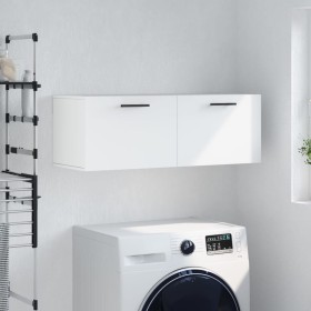 Armario de pared madera de ingeniería blanco 100x36,5x35 cm Armario de pared madera de ingeniería blanco 100x36,5x35 cm