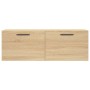Armario de pared madera ingeniería roble Sonoma 100x36,5x35 cm