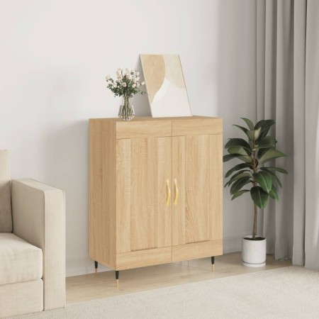 Aparador de madera de ingeniería roble Sonoma 69,5x34x90 cm