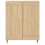 Aparador de madera de ingeniería roble Sonoma 69,5x34x90 cm