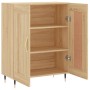 Aparador de madera de ingeniería roble Sonoma 69,5x34x90 cm