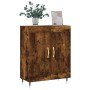 Aparador de madera de ingeniería roble ahumado 69,5x34x90 cm