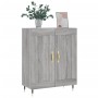 Aparador de madera de ingeniería gris Sonoma 69,5x34x90 cm
