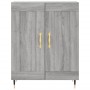 Aparador de madera de ingeniería gris Sonoma 69,5x34x90 cm