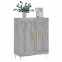Aparador de madera de ingeniería gris Sonoma 69,5x34x90 cm
